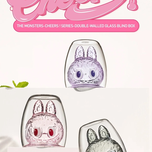 POP MART The Monsters Cheers Double Walled Glass Blind Box #2 - Picture 7 of 7